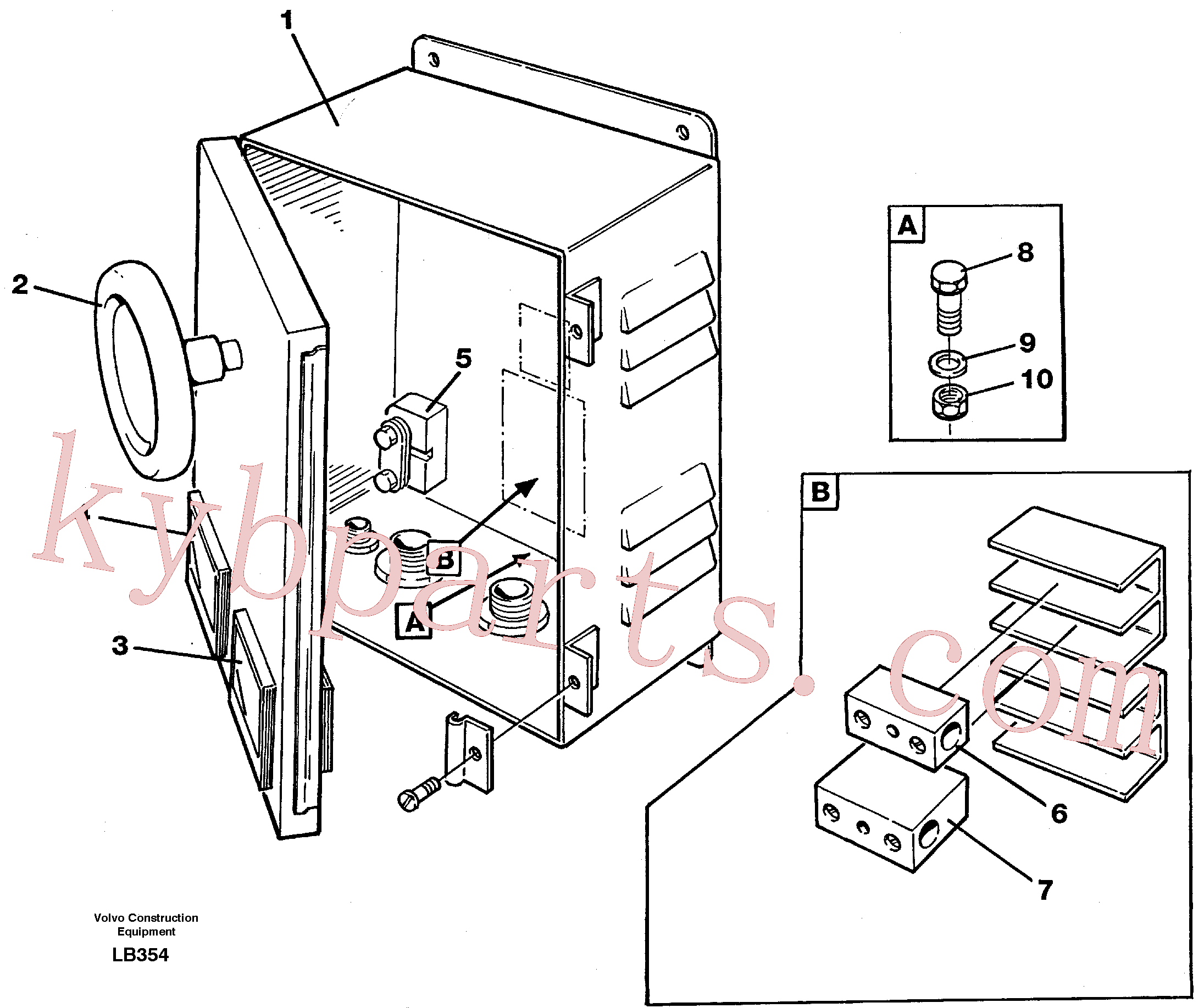 VOE14262984 for Volvo Magnet equipment Ohio, instrument box(LB354 assembly)