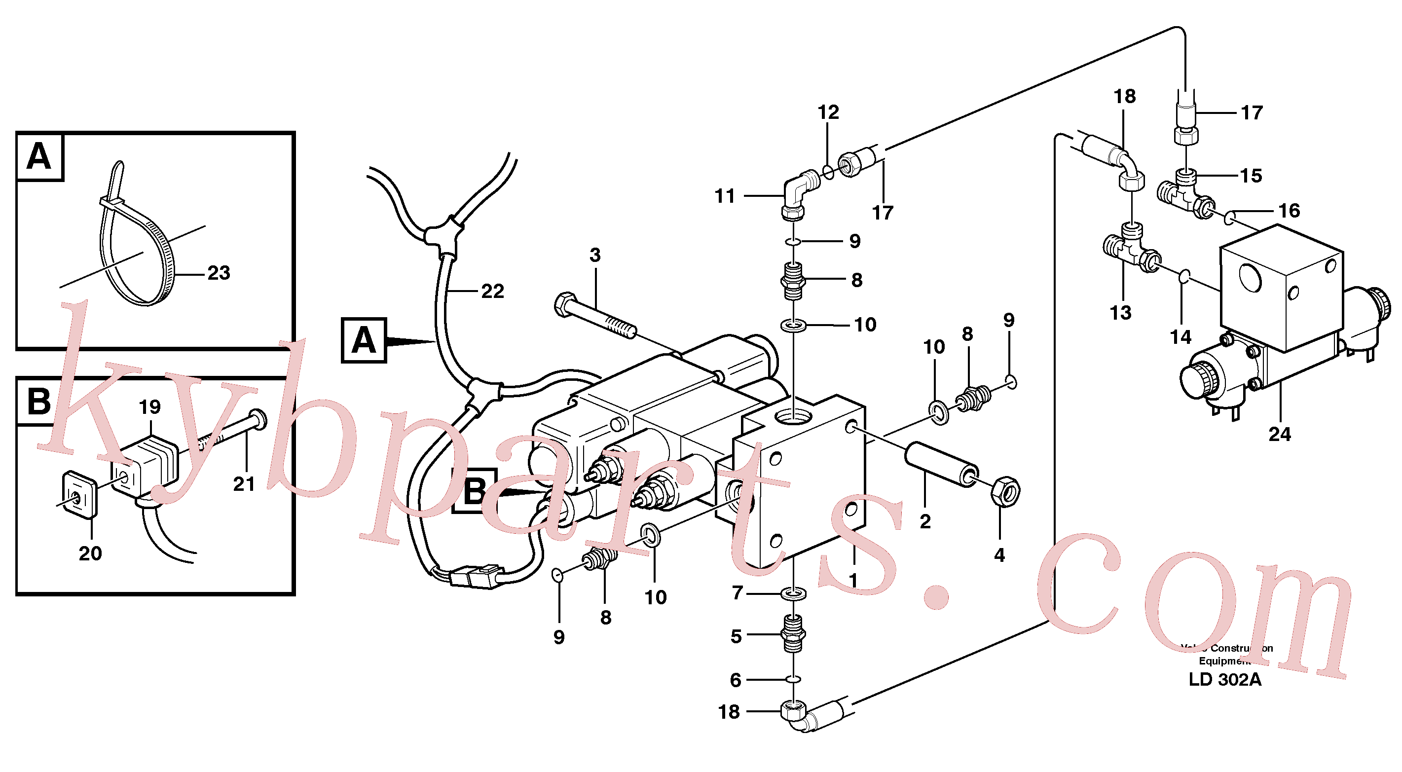 VOE14346715 for Volvo Hydraulic system, X3(LD302A assembly)