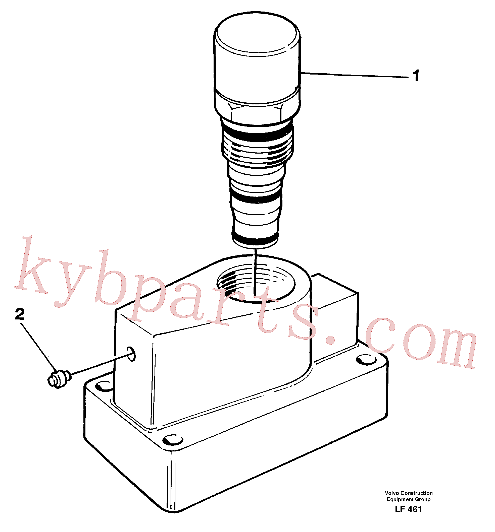 VOE14267239 for Volvo Pressure limiting valve(LF461 assembly)