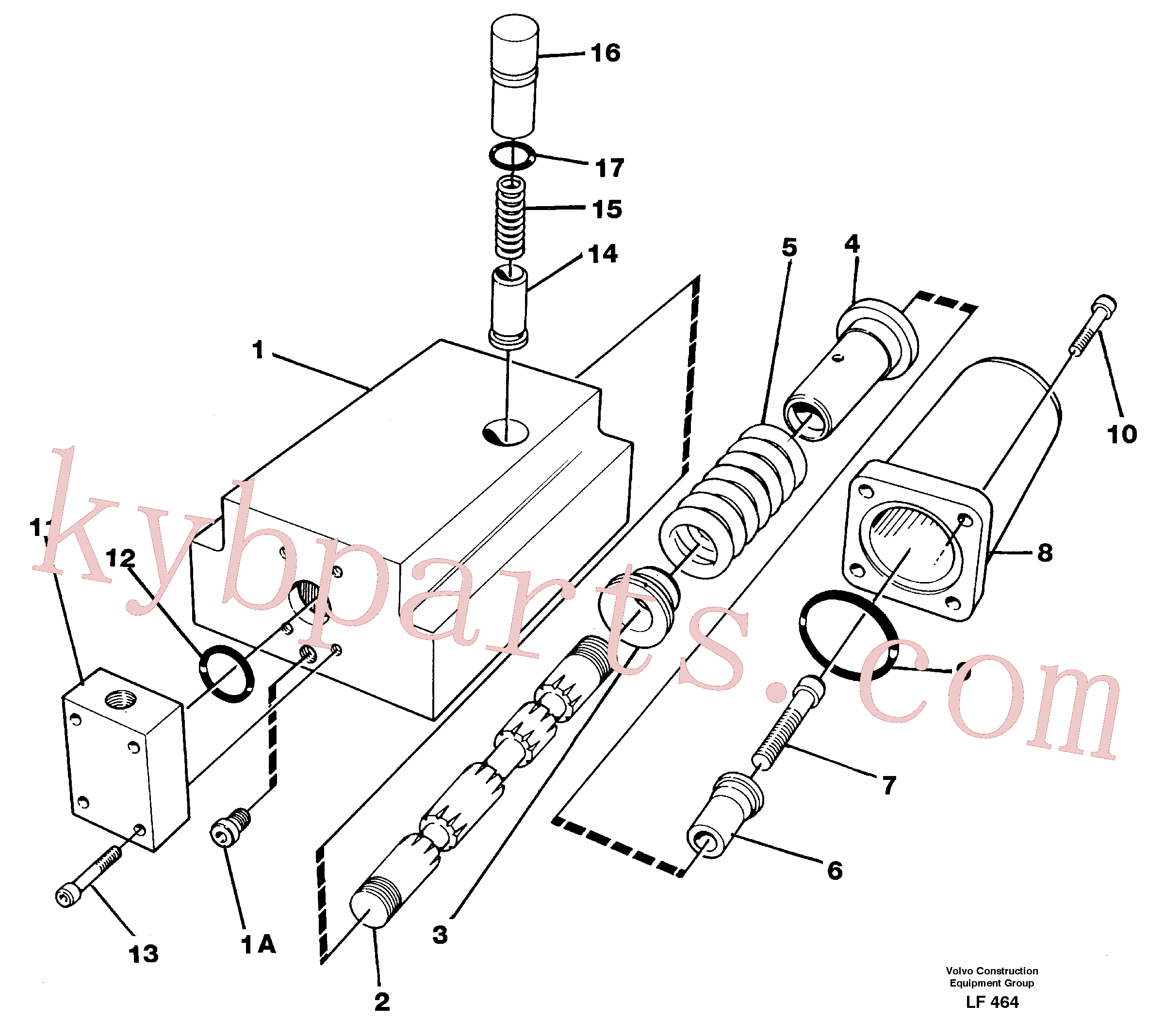VOE14249655 for Volvo Four-way valve(LF464 assembly)