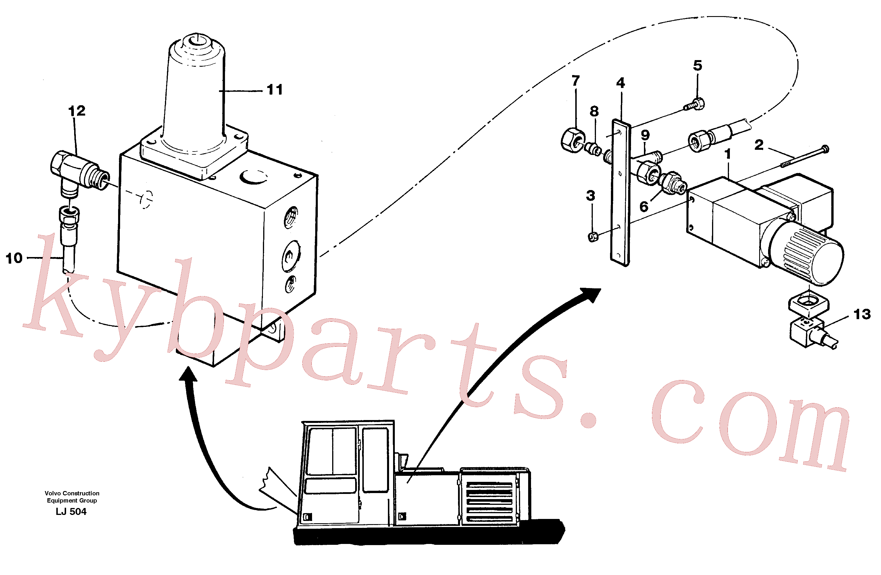 VOE14265581 for Volvo Overload protection(LJ504 assembly)
