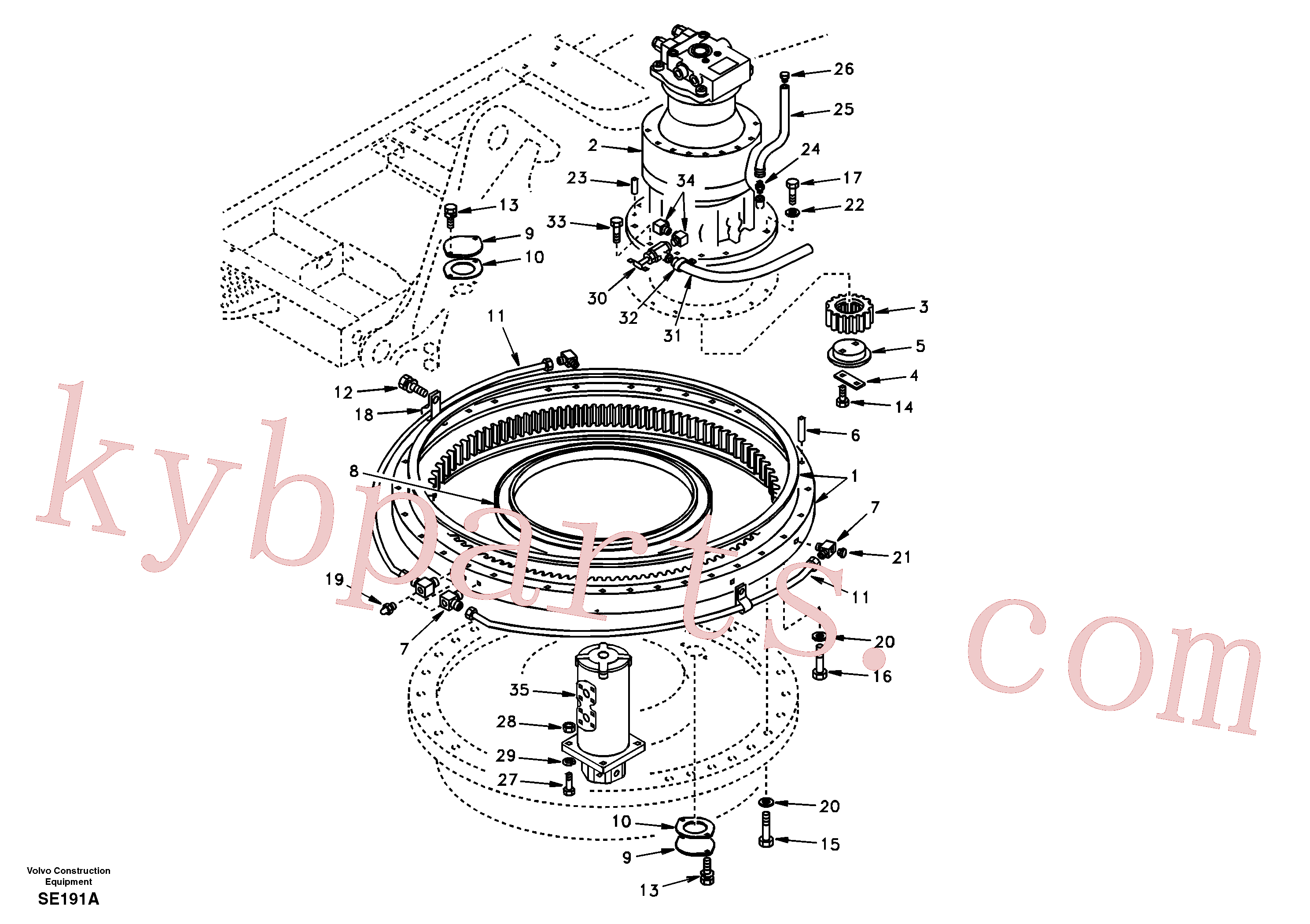 SA1055-00481 for Volvo Swing system(SE191A assembly)