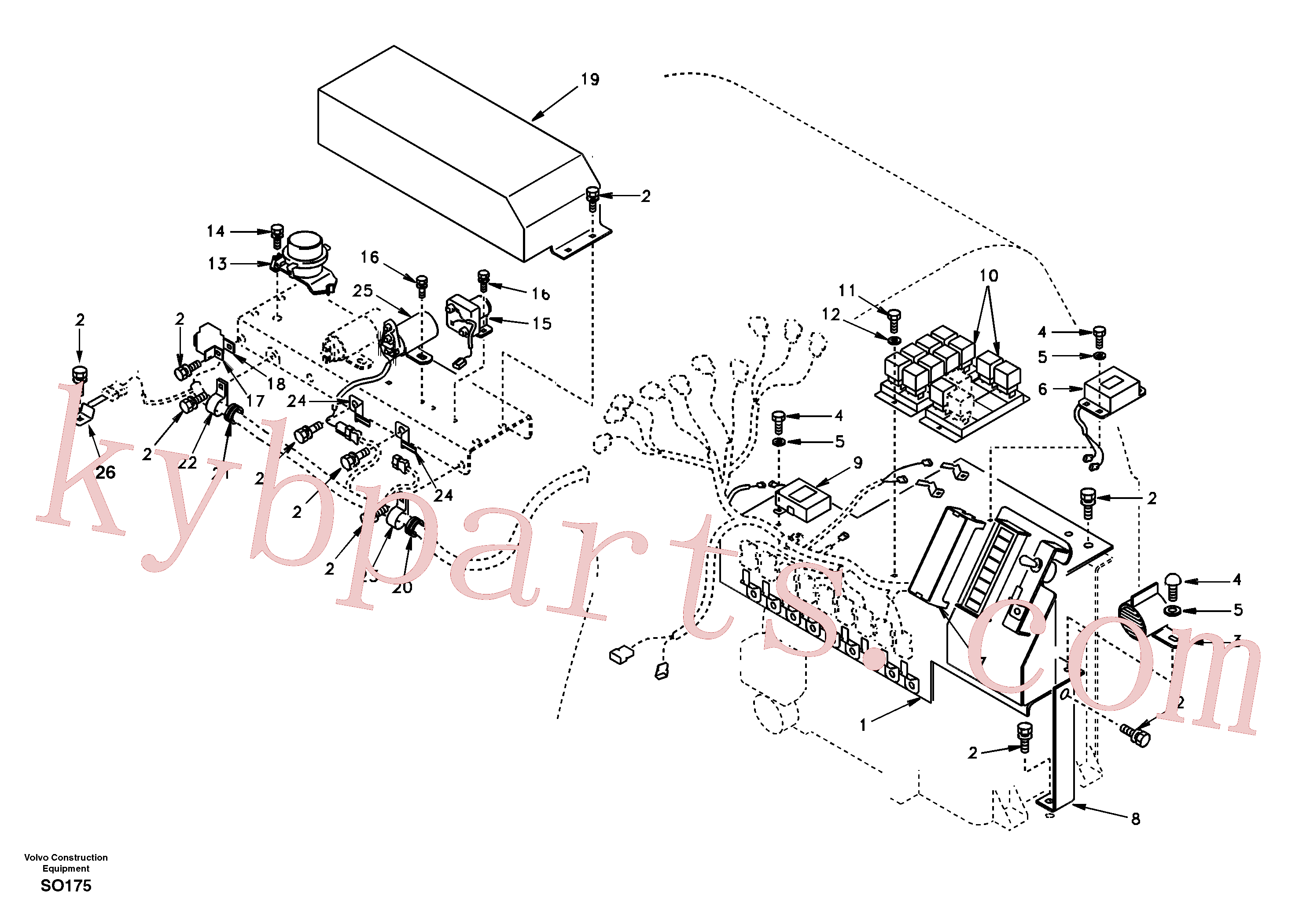 VOE14880561 for Volvo Electrical distribution box(SO175 assembly)